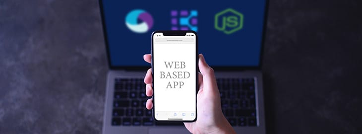 Blog cover image web based app