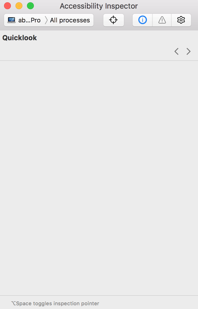 Image of accessibility inspector
