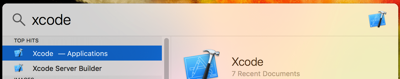 image of xcode