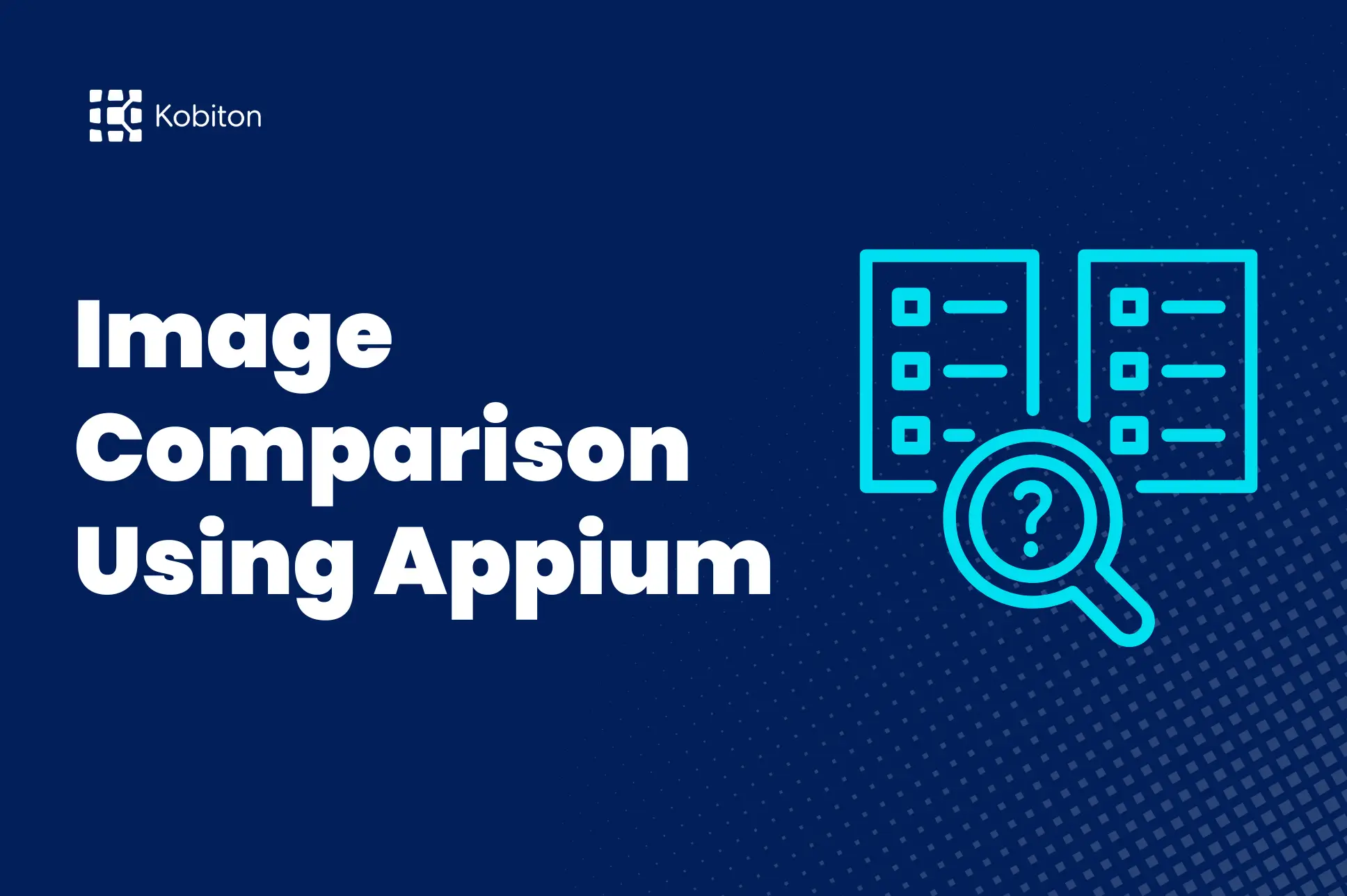 Blog image cover of image comparison using appium