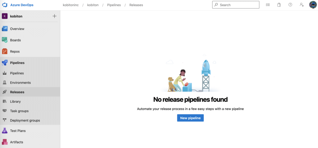 Image of creating release pipelines