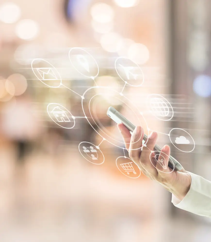 Image of a phone using AI driven automation