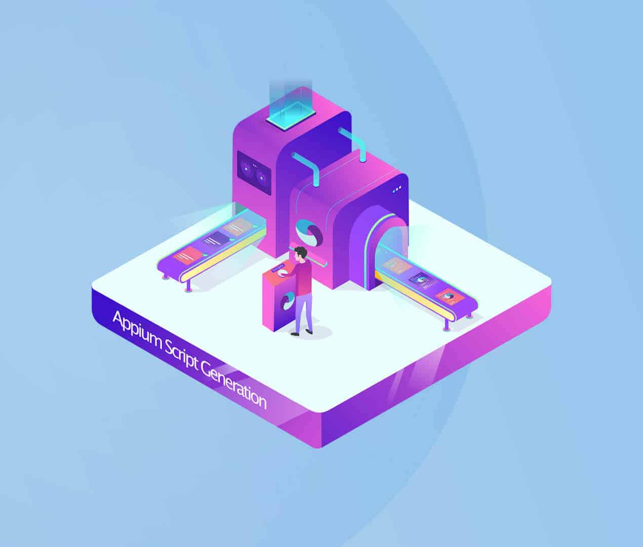 Illustration of appium script generation