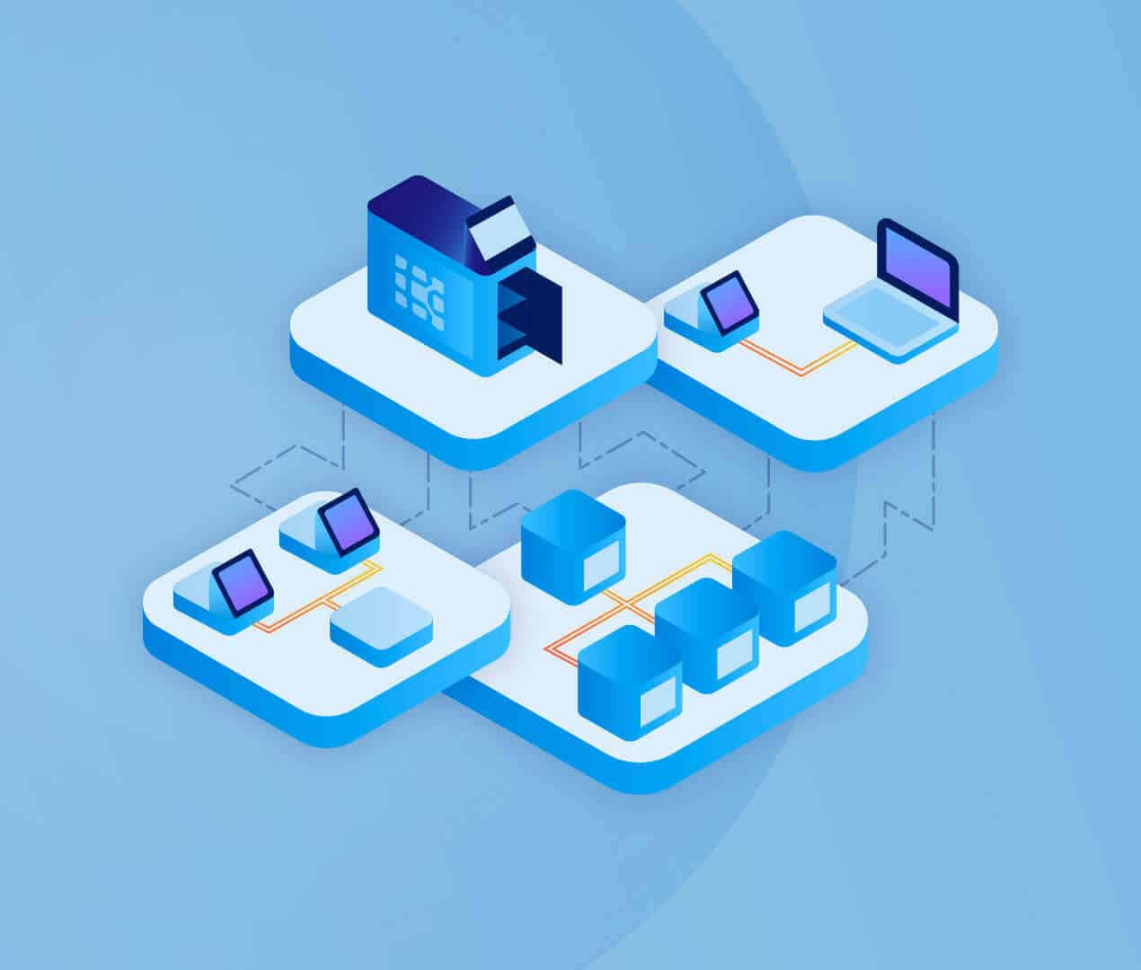Illustration of a unified control portal for simplified mobile device testing.