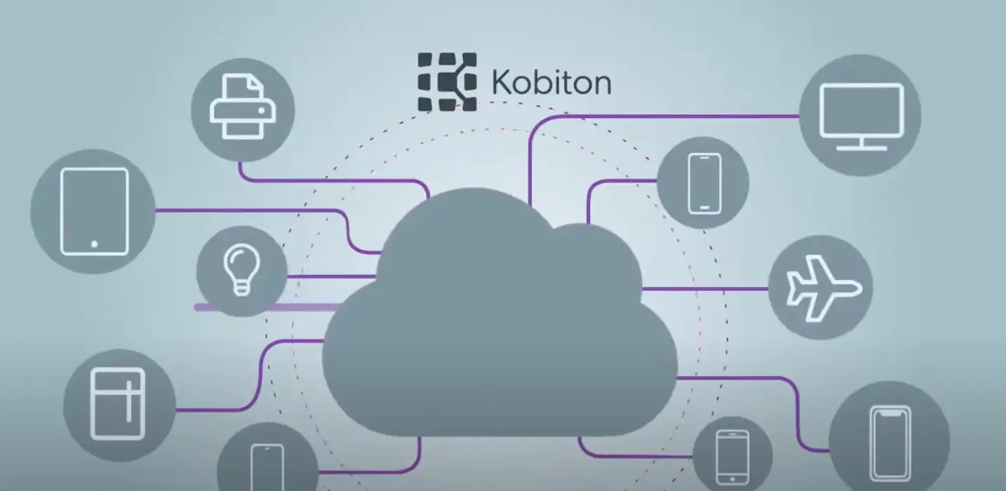 Illustration of a cloud with different icons extending from it