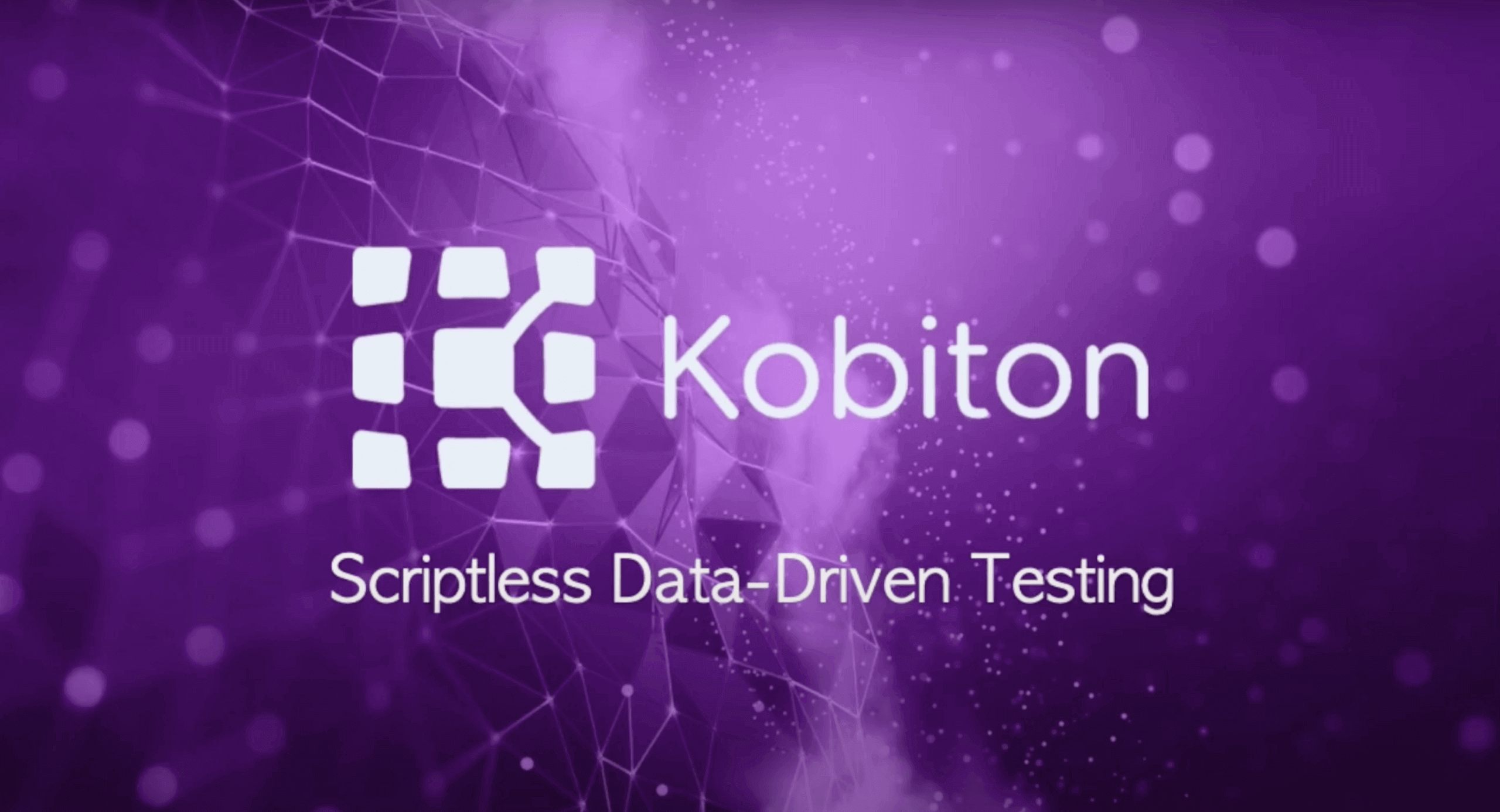 Scriptless data-driven testing dashboard showing automated test execution, real-time analytics, and QA performance insights