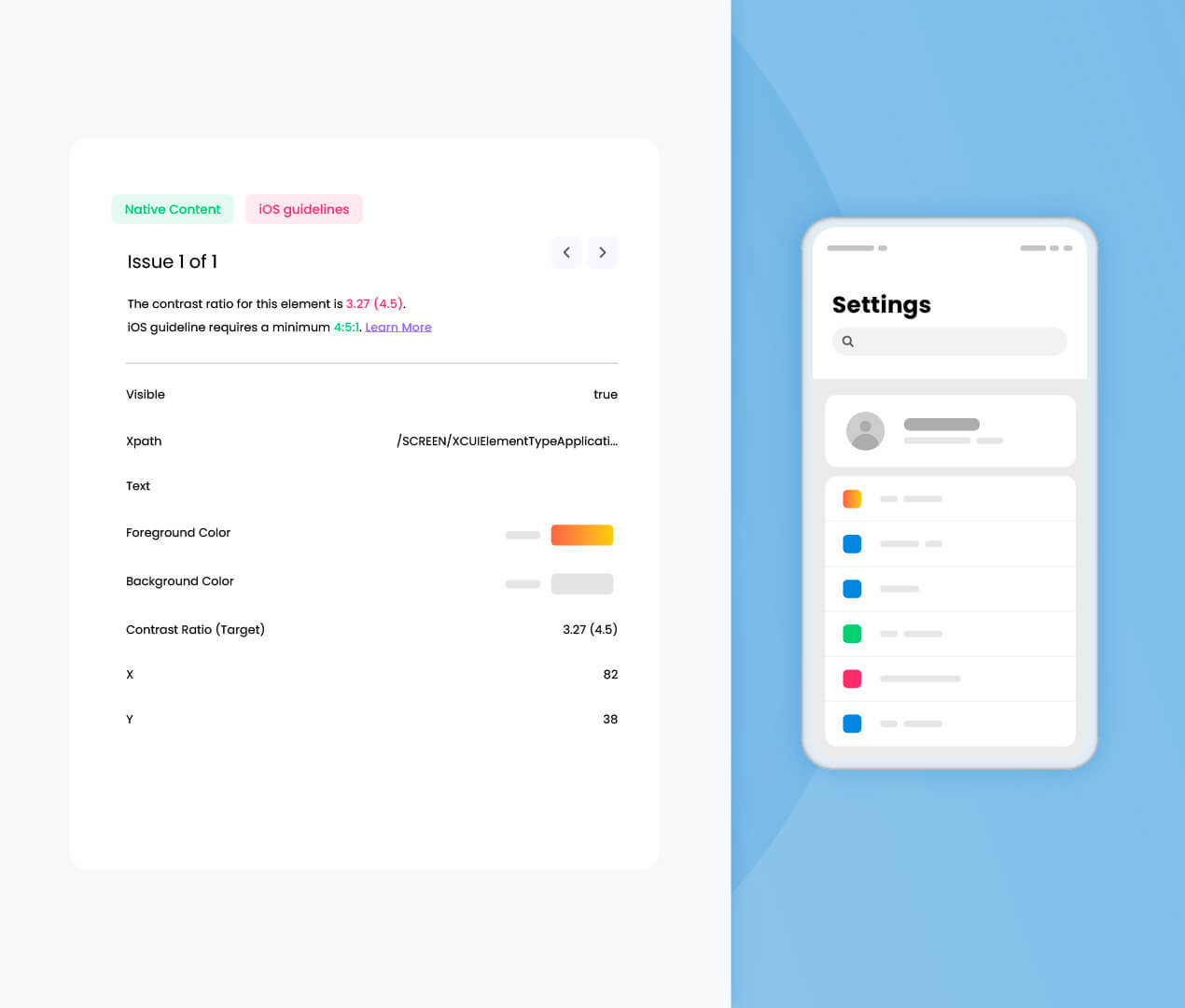 Validate Color Contrast illustration