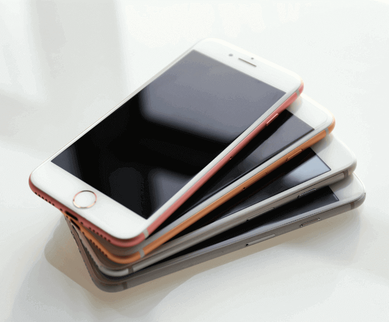 Image of a stack of IPhones