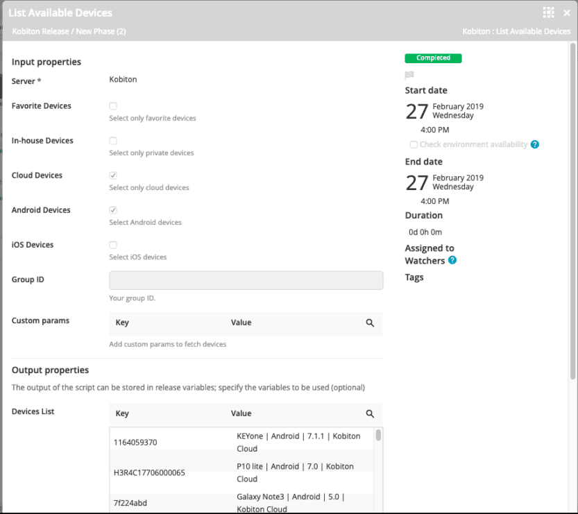 image of test results