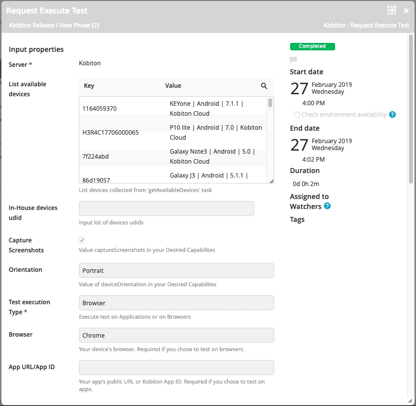 image of test results