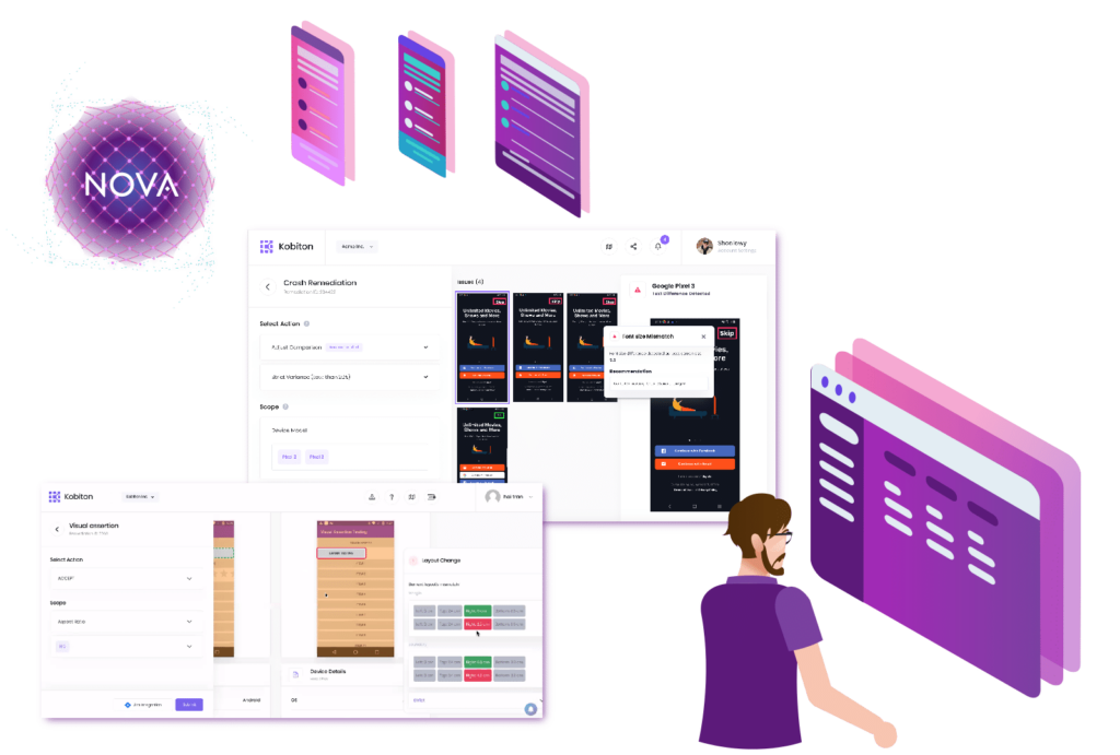 Visual of nova screenshots