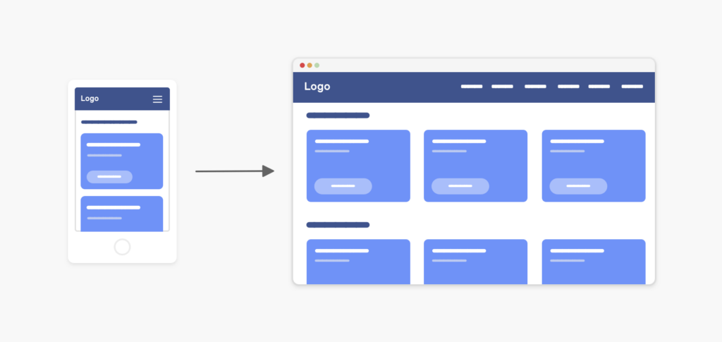 Illustration of streamlined navigation