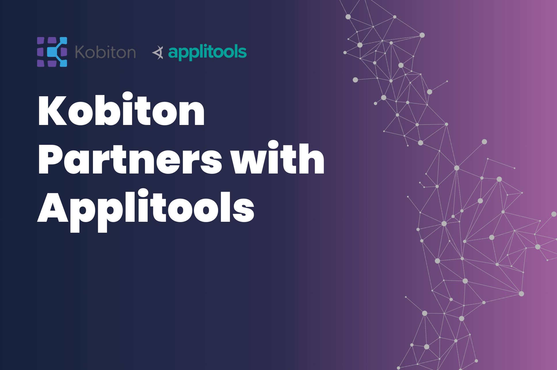 Kobiton logo alongside Applitools logo, representing their strategic partnership in mobile testing and visual validation.