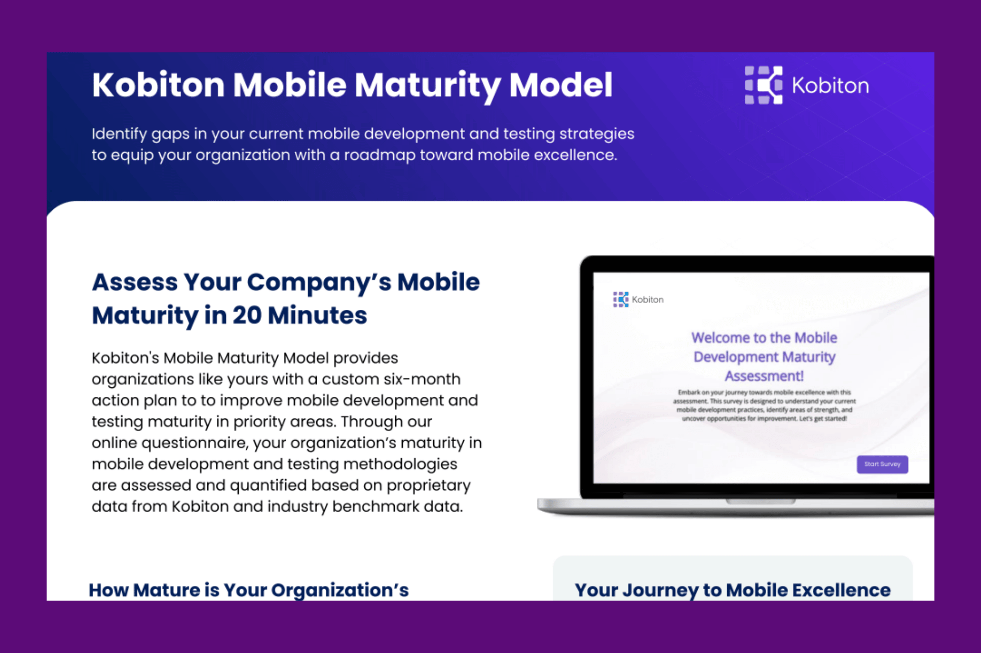 Kobiton Mobile Maturing Model