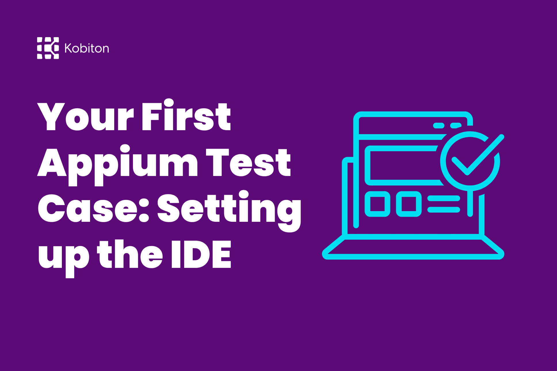 Appium IDE interface showing mobile test automation setup