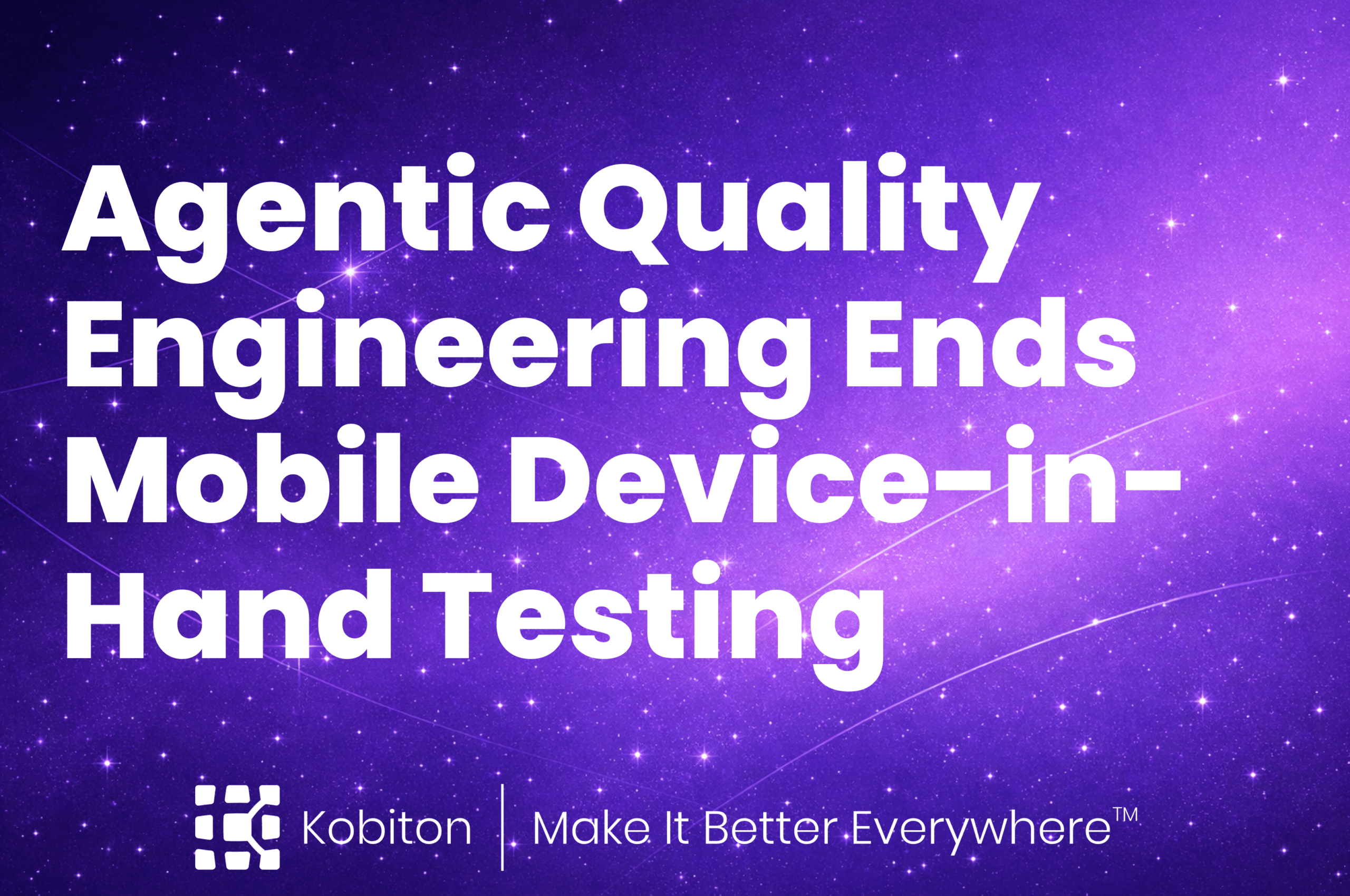 Agentic Quality Engineering workflow showing AI-driven automation and continuous testing processes